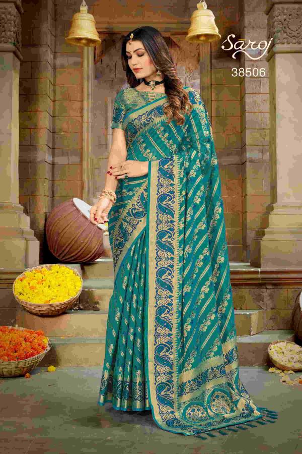 Saroj Maahi Festival Wear Organza Saree Collection